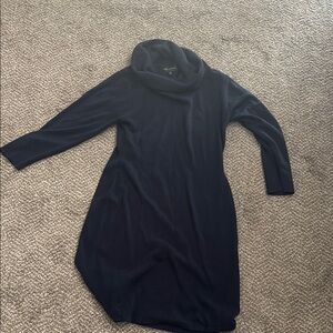 Calvin Klein Navy Cowl Neck Dress